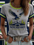 Women's Rugby Lovers Printed T-shirt