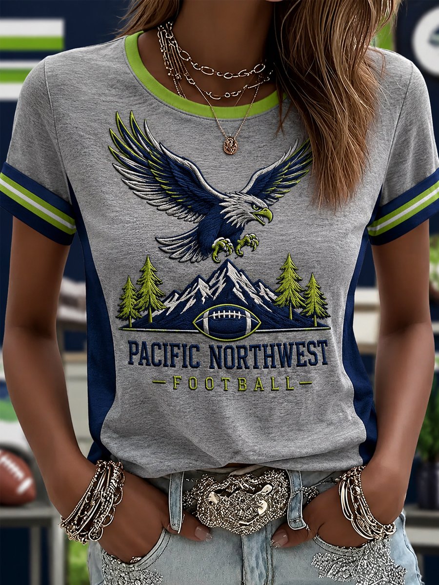 Women's Rugby Lovers Printed T-shirt