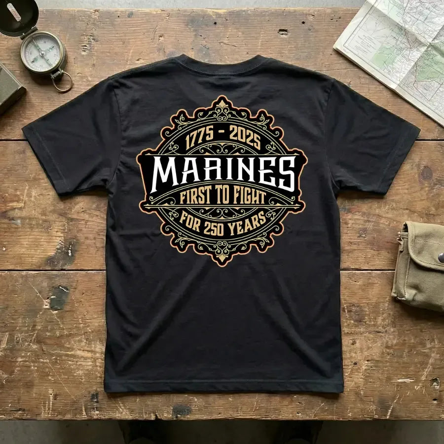 Marines 250th Anniversary 1775–2025 Graphic T-Shirt