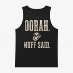 OORAH Nuff Said Tank Top – Marine Pride Back Print