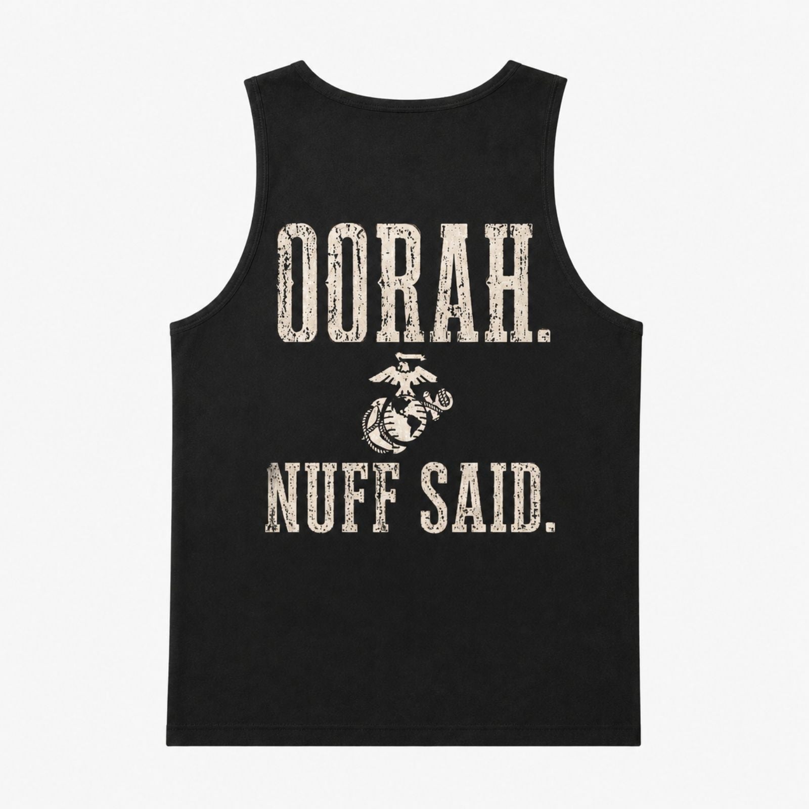 OORAH Nuff Said Tank Top – Marine Pride Back Print