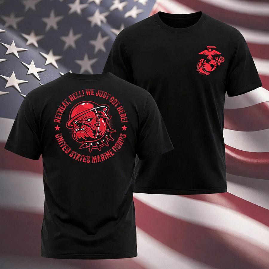 USMC - Retreat, Hell T-Shirt