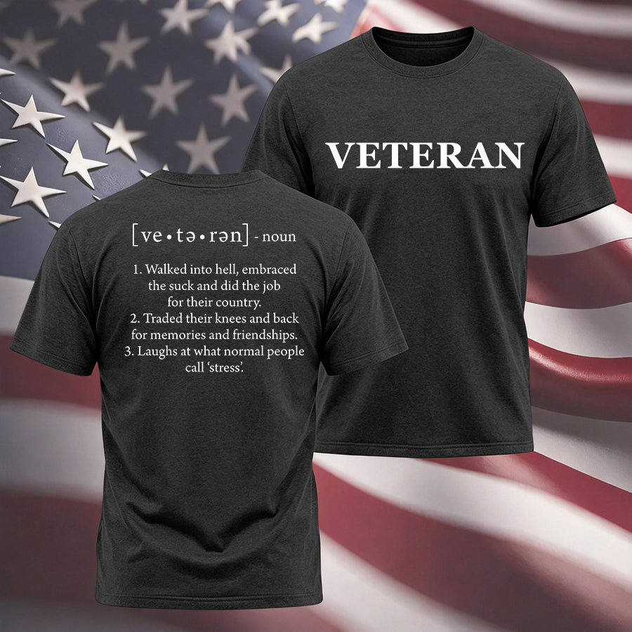 Veteran Defined T-Shirt - Black – Grunt Style