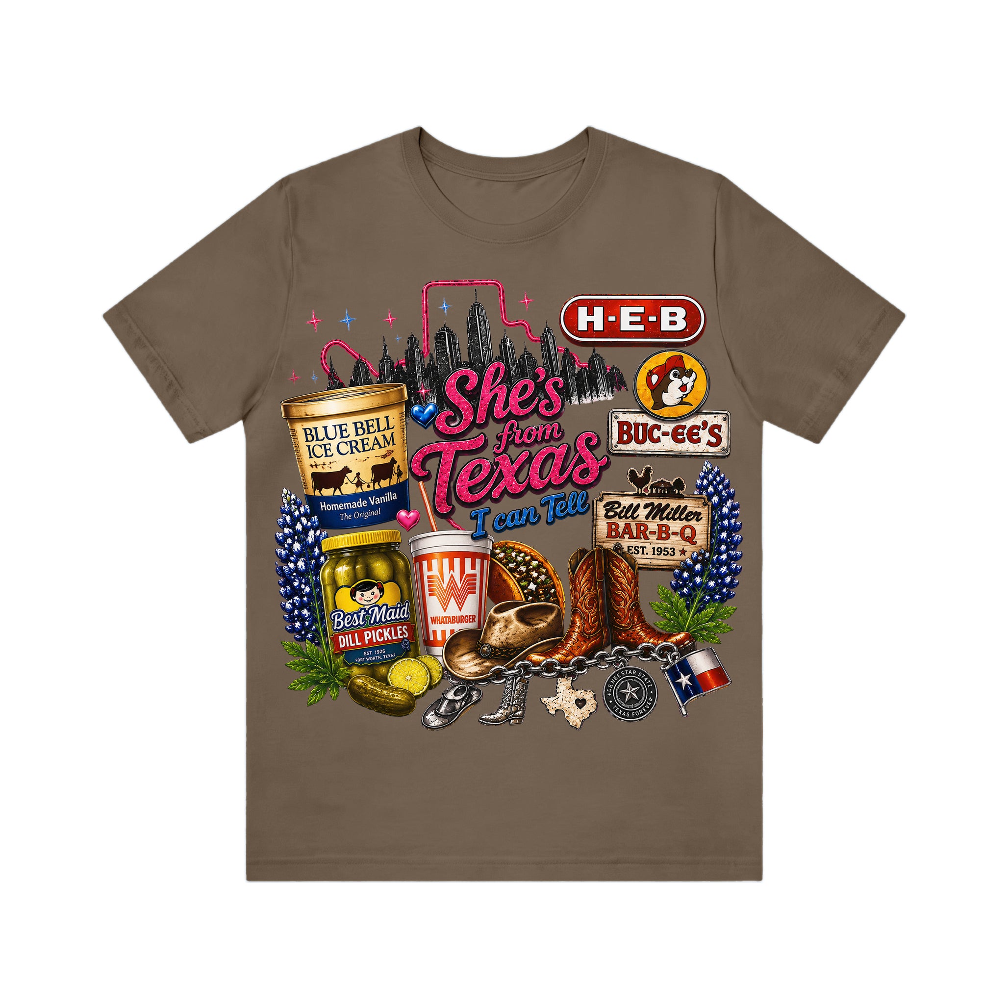 "She's From Texas I Can Tell" Unisex T-shirt