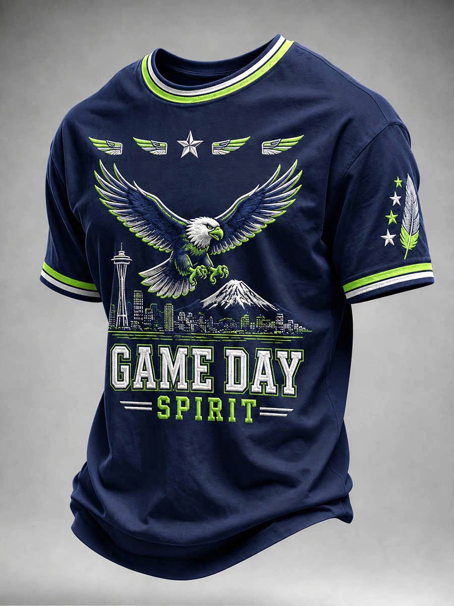 Men's Fashion Seattle Football Fan T-Shirt