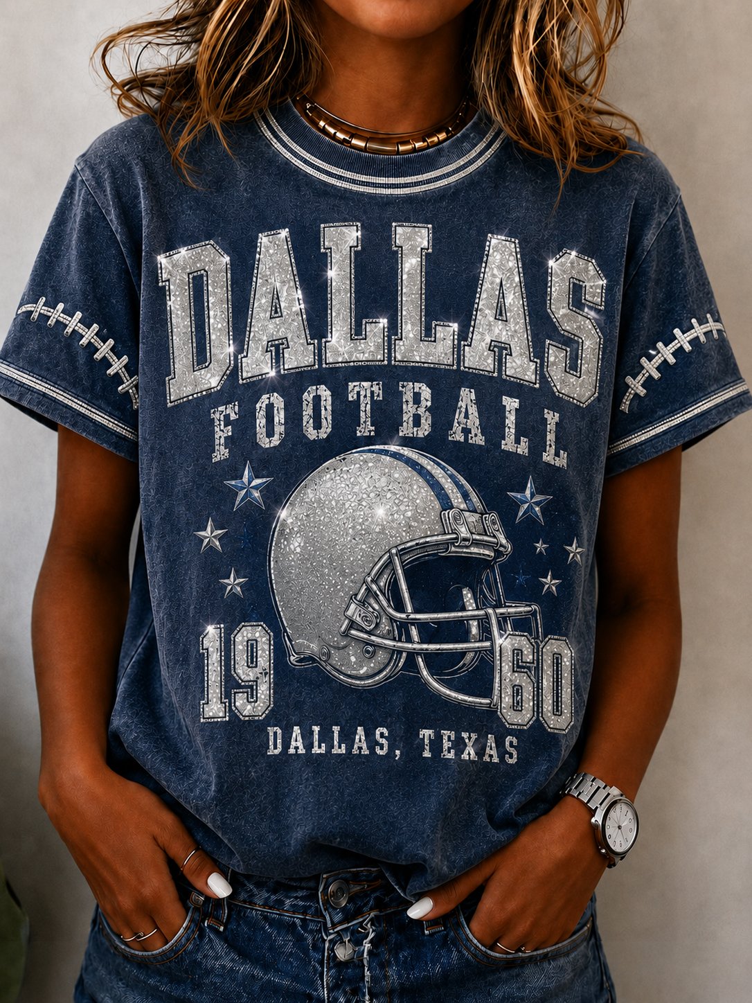 Women's Football Print T-shirt