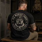 Always Ready To Serve – U.S. Marine Corps Devil Dog T-Shirt