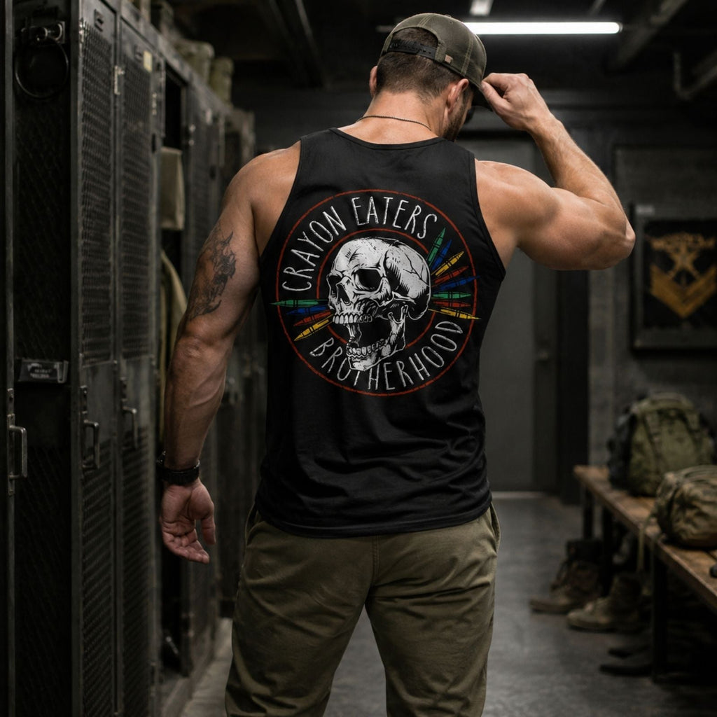 Crayon Eaters Brotherhood Skull Tank Top