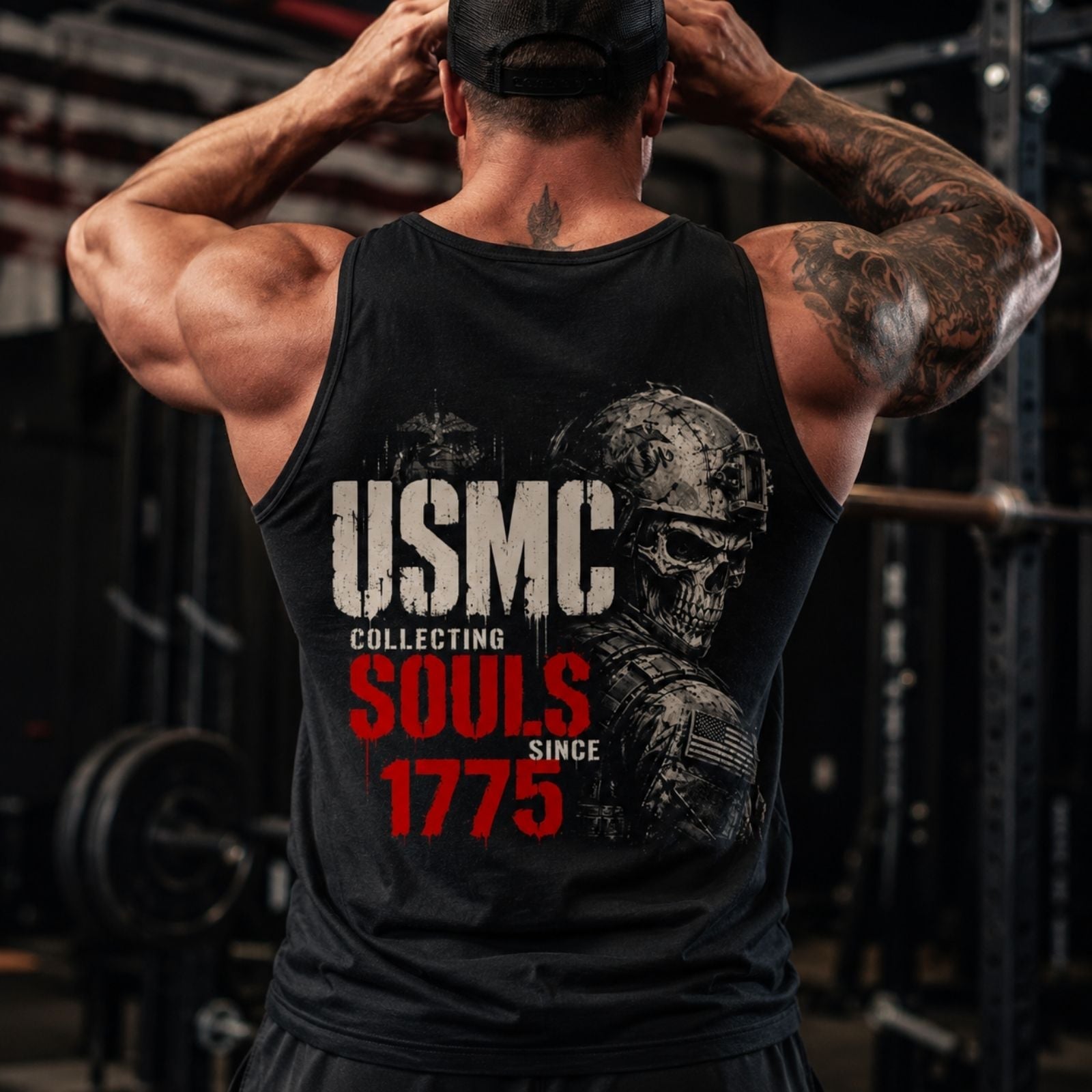 USMC Collecting Souls Since 1775 Tank Top