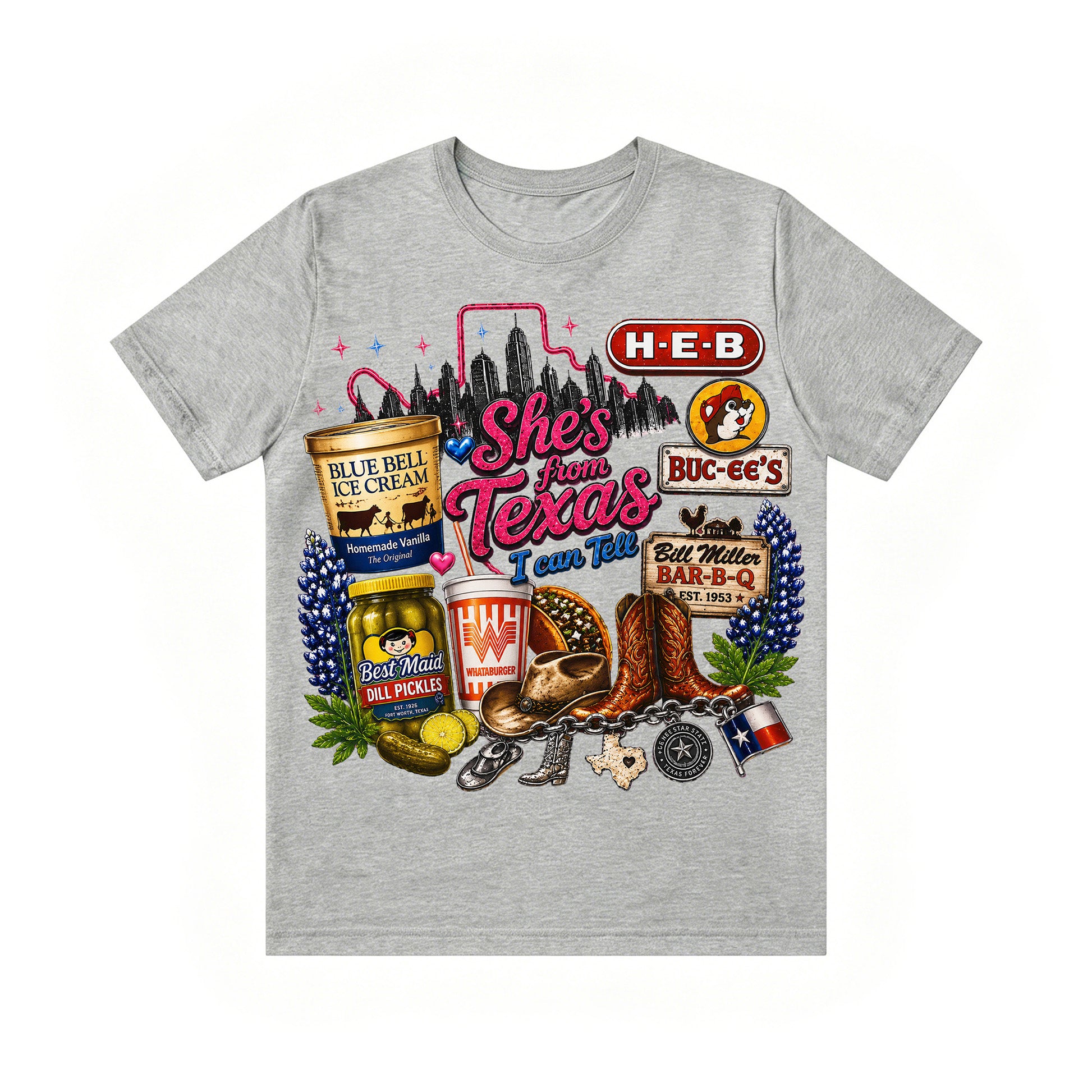 "She's From Texas I Can Tell" Unisex T-shirt