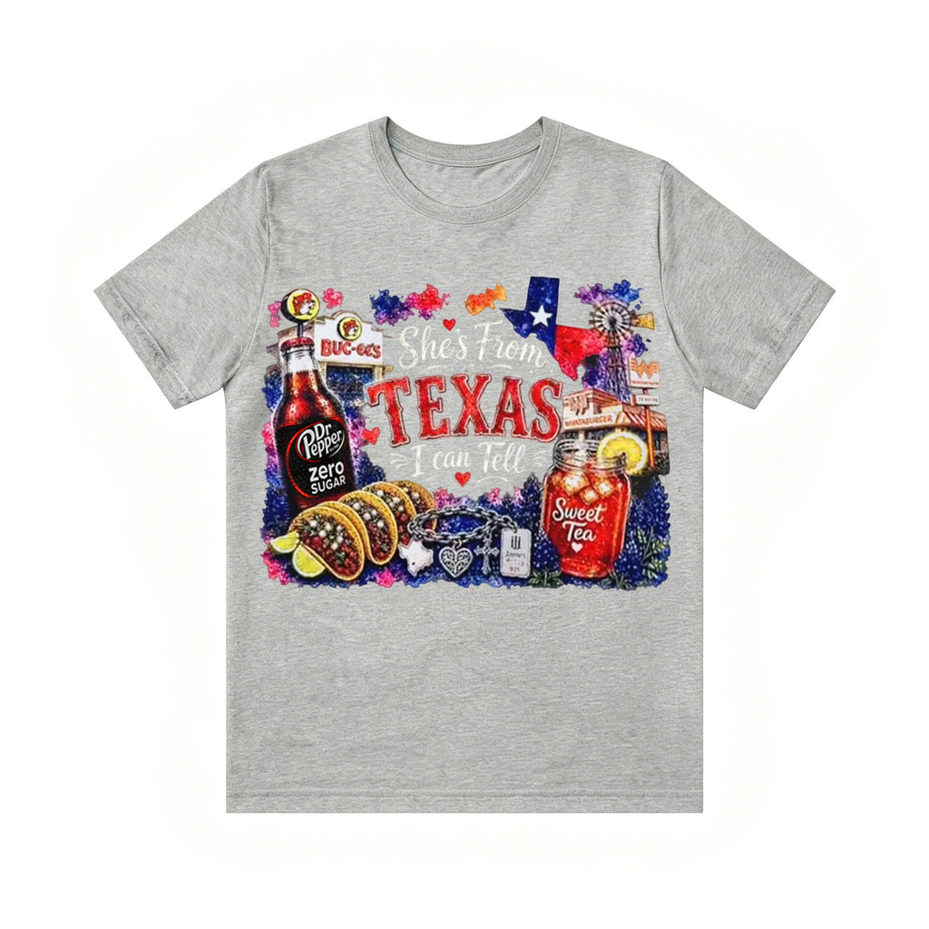 Shes from Texas I Can Tell Lyric Unisex T-shirt