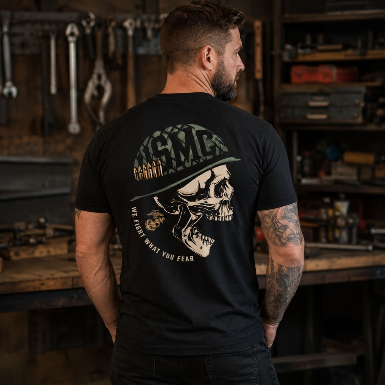 USMC "We Fight What You Fear" Unisex T-Shirt/Hoodie