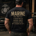 Marine Definition T Shirt – Improvise, Adapt & Overcome