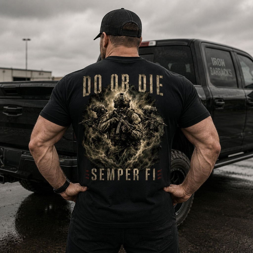 Do Or Die – Semper Fi U.S. Marine Corps Back Print T-Shirt