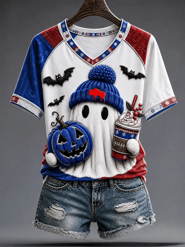 Women's Rugby Lovers Printed Casual Tops
