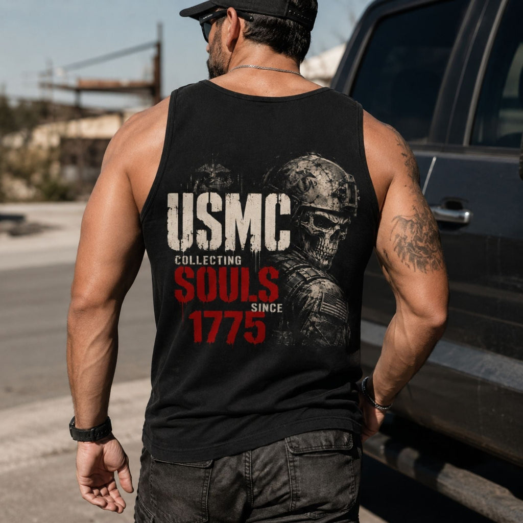 USMC Collecting Souls Since 1775 Tank Top