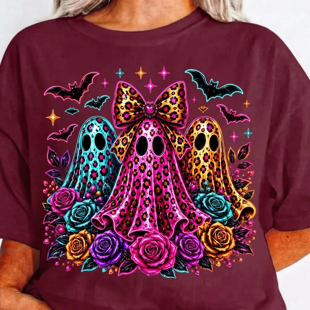 Leopard Ghost Halloween Shirt