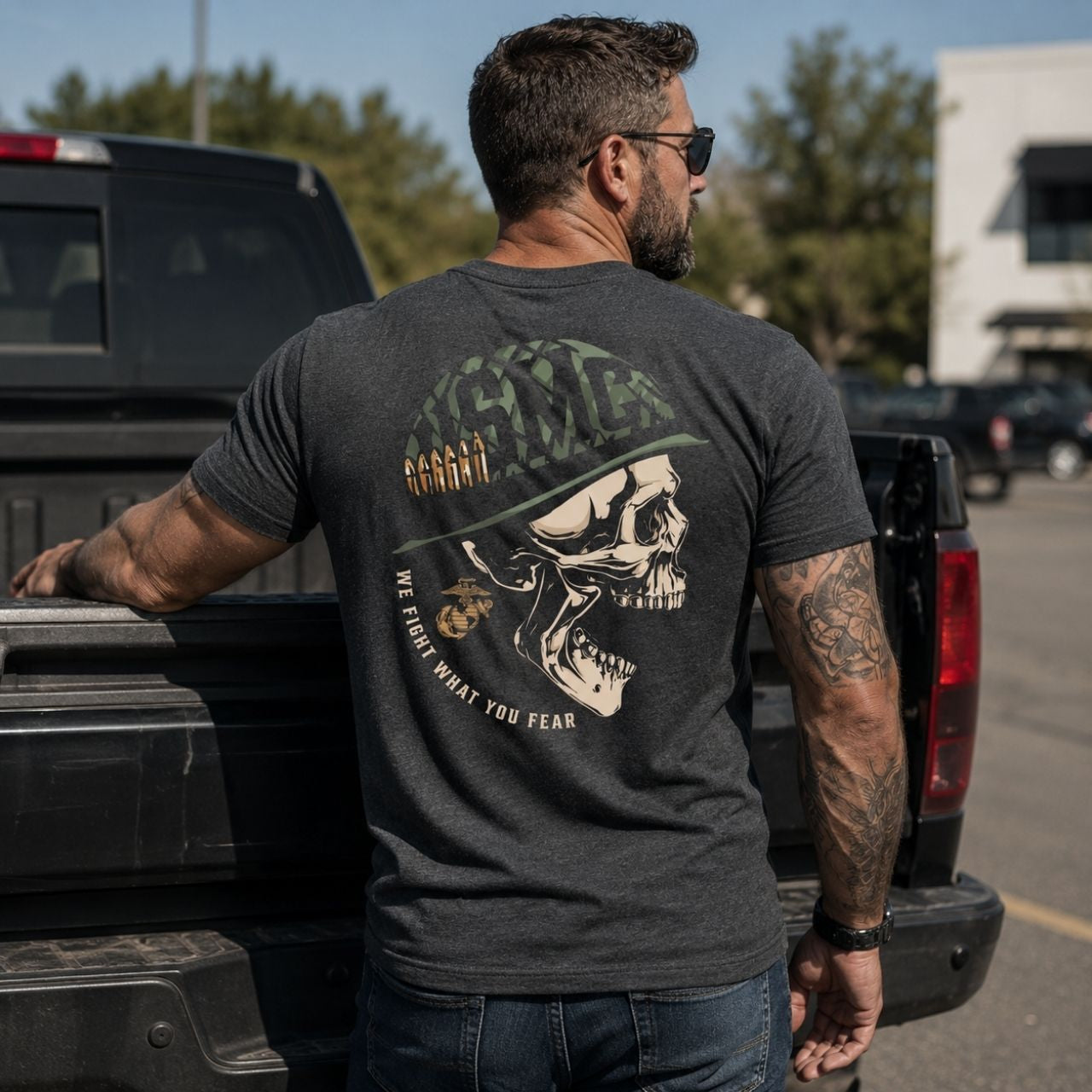 USMC "We Fight What You Fear" Unisex T-Shirt/Hoodie