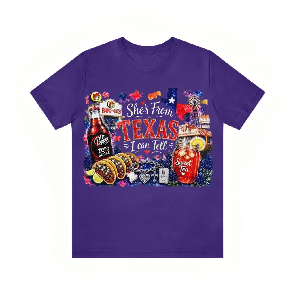 Shes from Texas I Can Tell Lyric Unisex T-shirt
