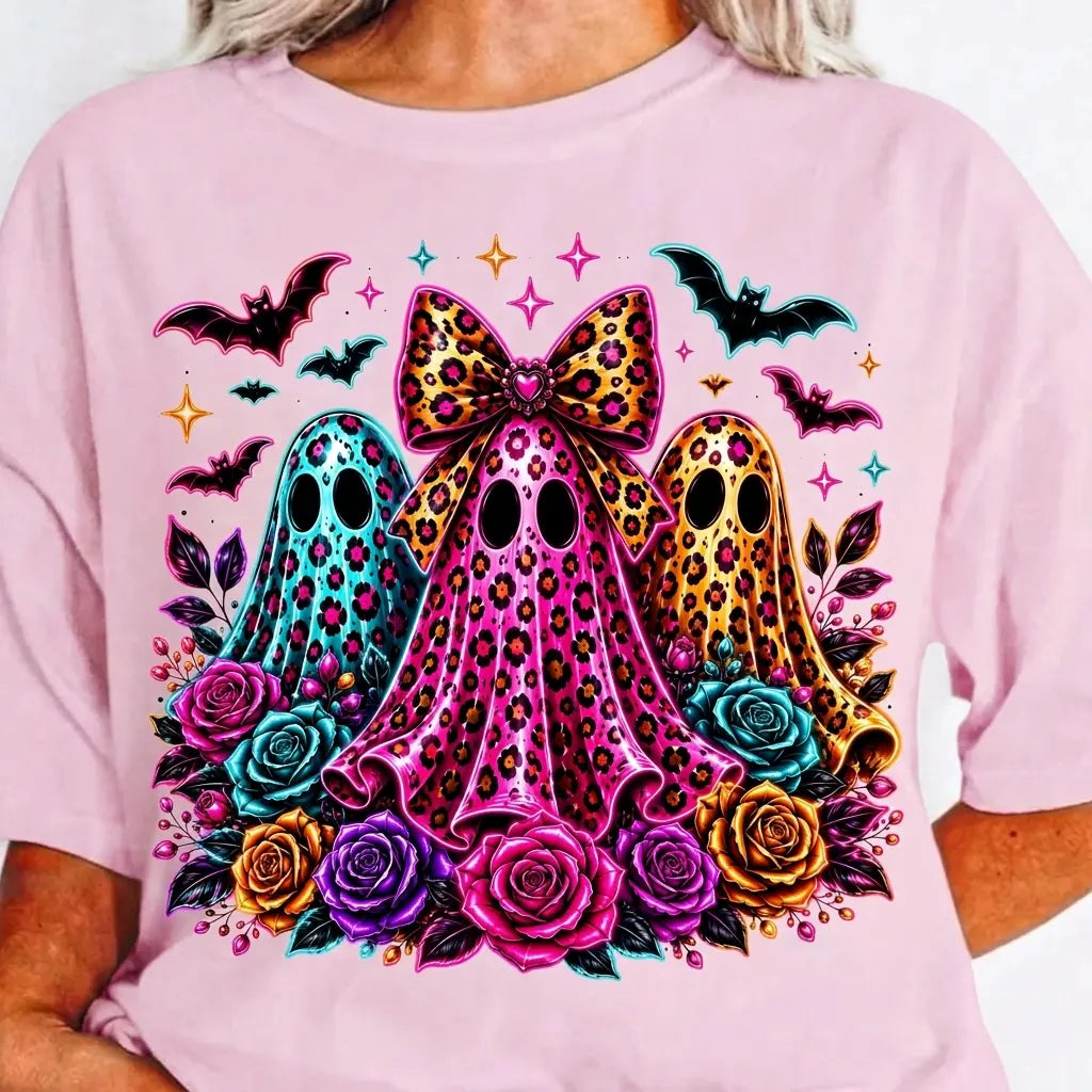 Leopard Ghost Halloween Shirt