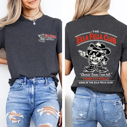 Retro 1-800-777-FELLA - Langleyy wash Tshirt