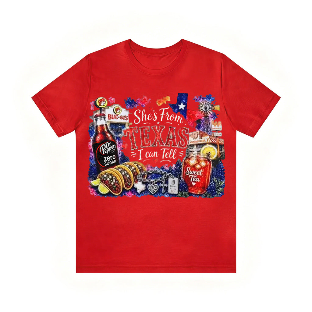 Shes from Texas I Can Tell Lyric Unisex T-shirt
