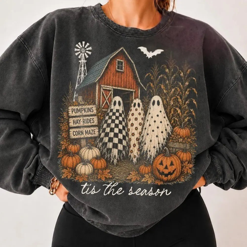 Tis The Season Ghost Trio Sweatshirt
