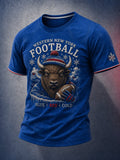 Men's Rugby Fan Commemorative Graphic T-Shirt