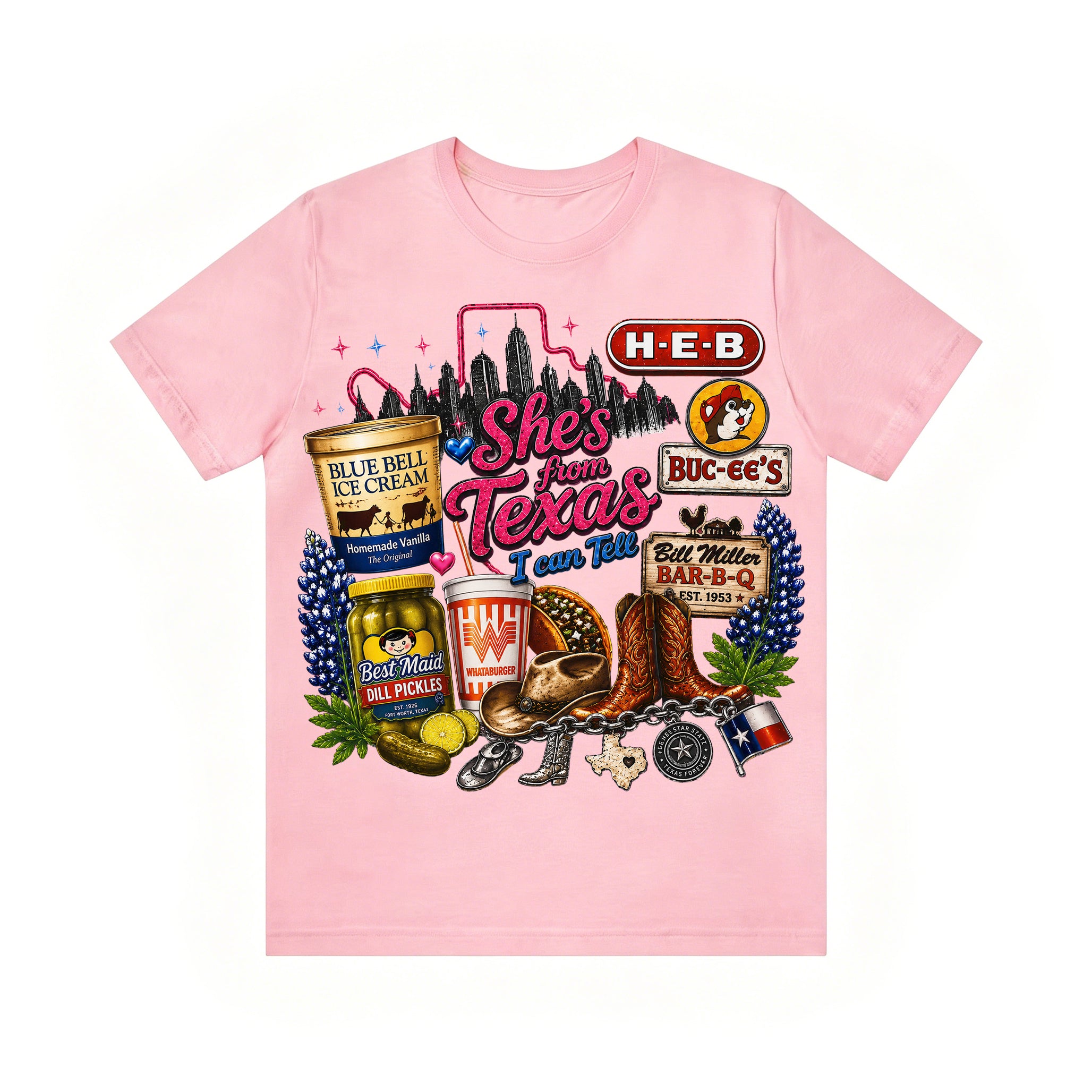 "She's From Texas I Can Tell" Unisex T-shirt