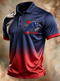 Men's Rugby Lovers Print Casual Polo