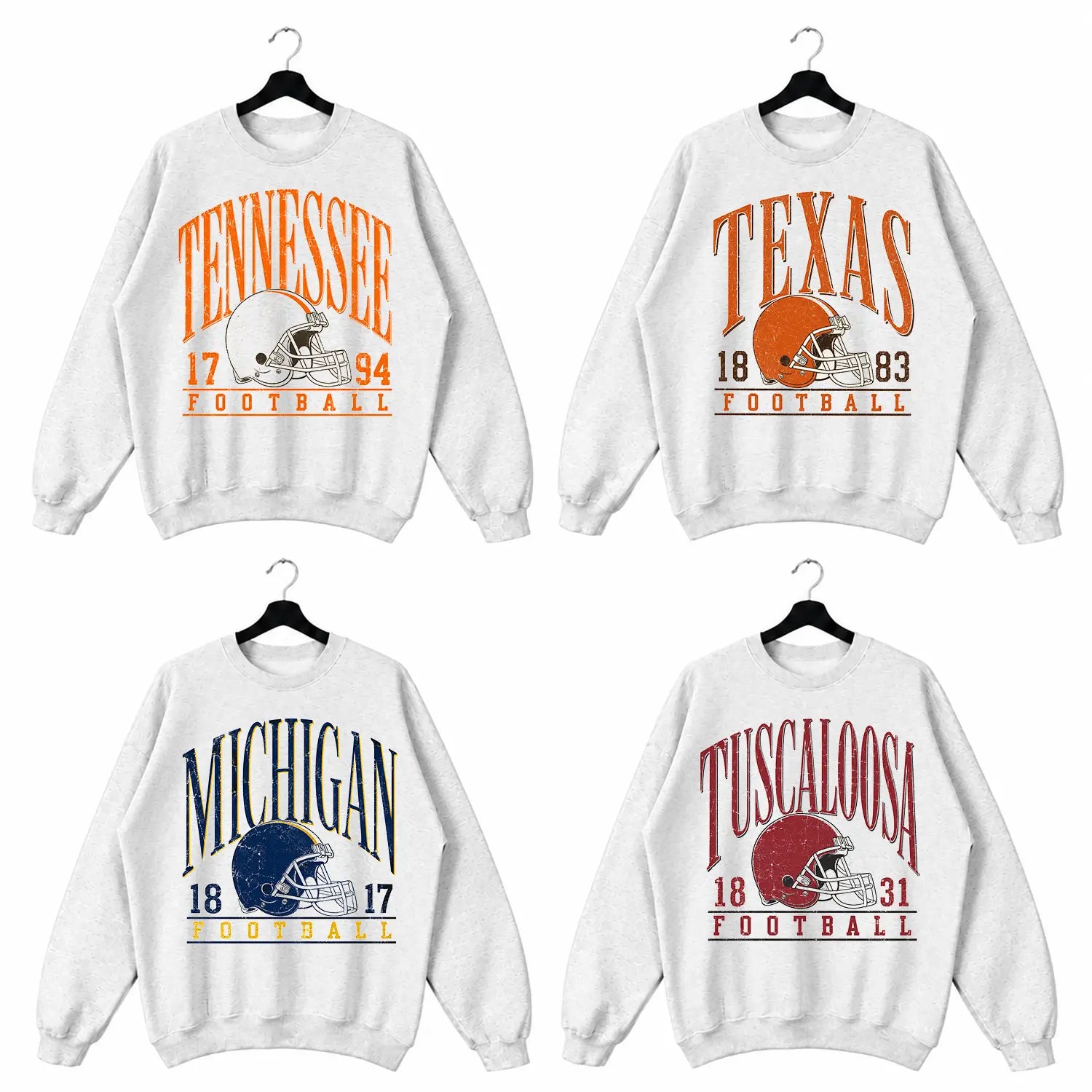 Vintage College Football Sweatshirts 