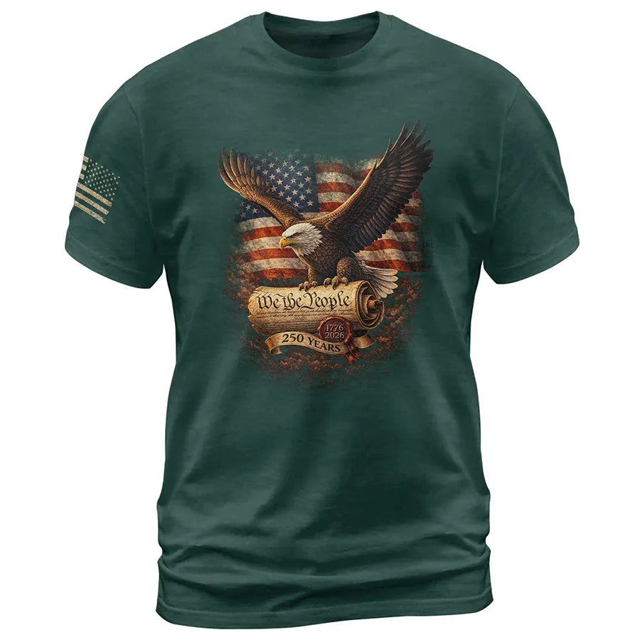 1776–2026 USA 250th Anniversary Eagle Shirt We The People Patriotic Fr