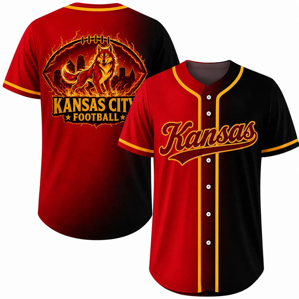 Football Team Fan City Baseball Jerseys