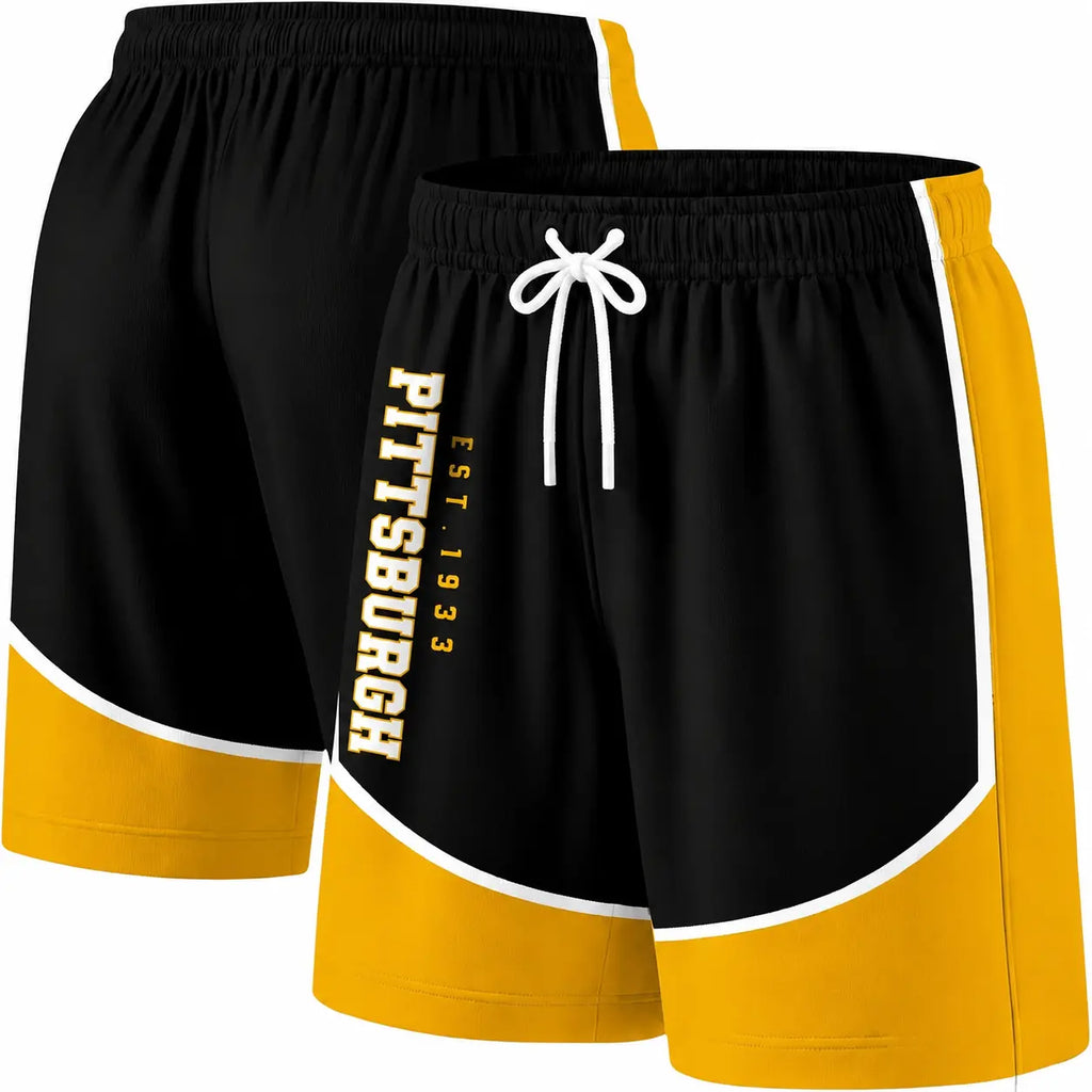 Football Fans Board Shorts With Lining Men Swim Trunks