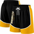 Football Fans Board Shorts With Lining Men Swim Trunks