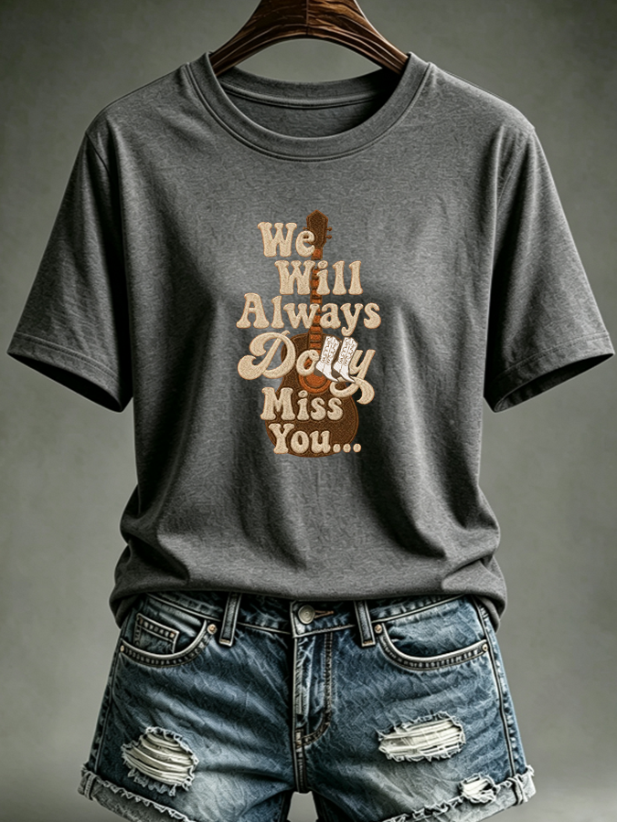 Women'S Commemorative Printed Casual T-Shirt