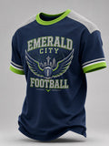 Men's Rugby Lovers Printed Short-sleeved T-shirt