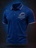 Men's Commemorative Graphic Polo Shirt for Rugby Fans