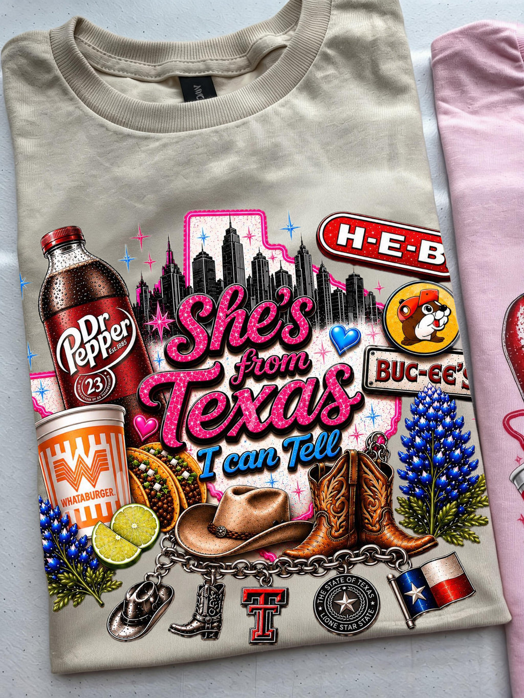 She's From Texas I Can Tell Unisex Travel T-shirt
