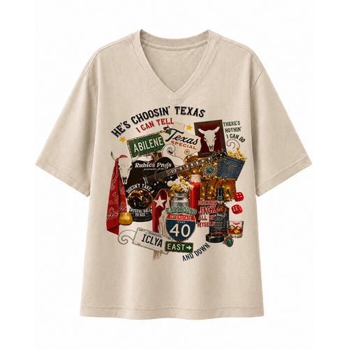Choosin’ Texas Western Country Concert Cowgirl T-shirt