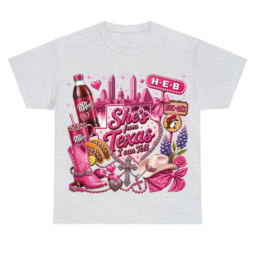 She's From Texas I Can Tell Tee Southern State Pride Gift