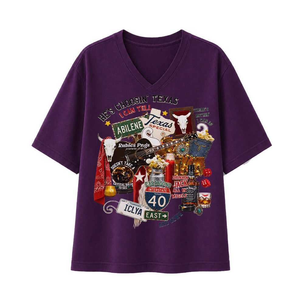 Choosin’ Texas Western Country Concert Cowgirl T-shirt