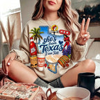 She's From Texas I Can Tell Graphic Sweatshirt