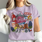 "She's From Texas I Can Tell" Unisex Cuffed-sleeve Texas Residents T-shirt