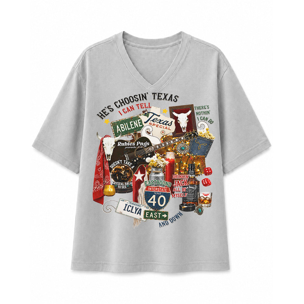 Choosin’ Texas Western Country Concert Cowgirl T-shirt
