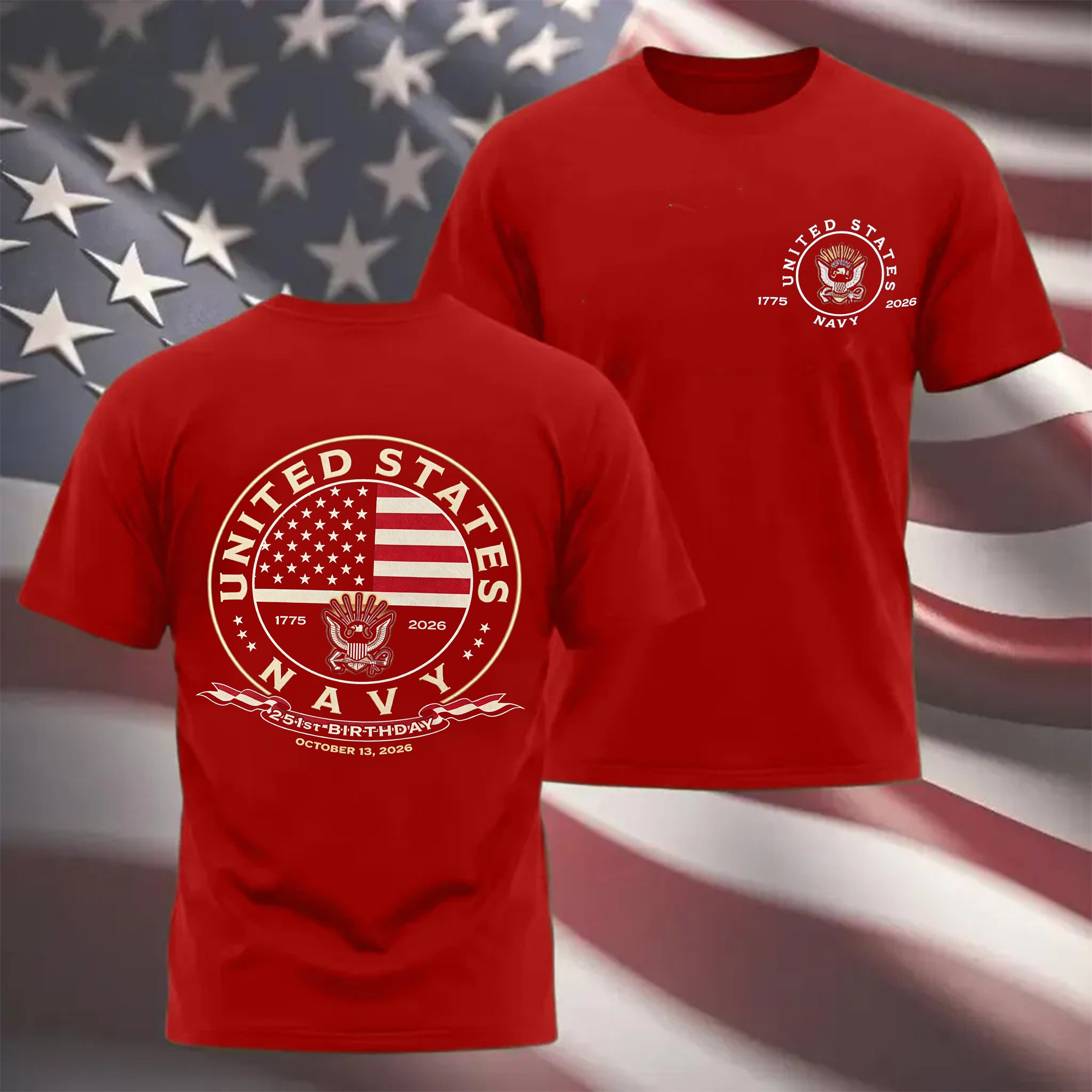 251st Anniversary of the United States Navy T-Shirt