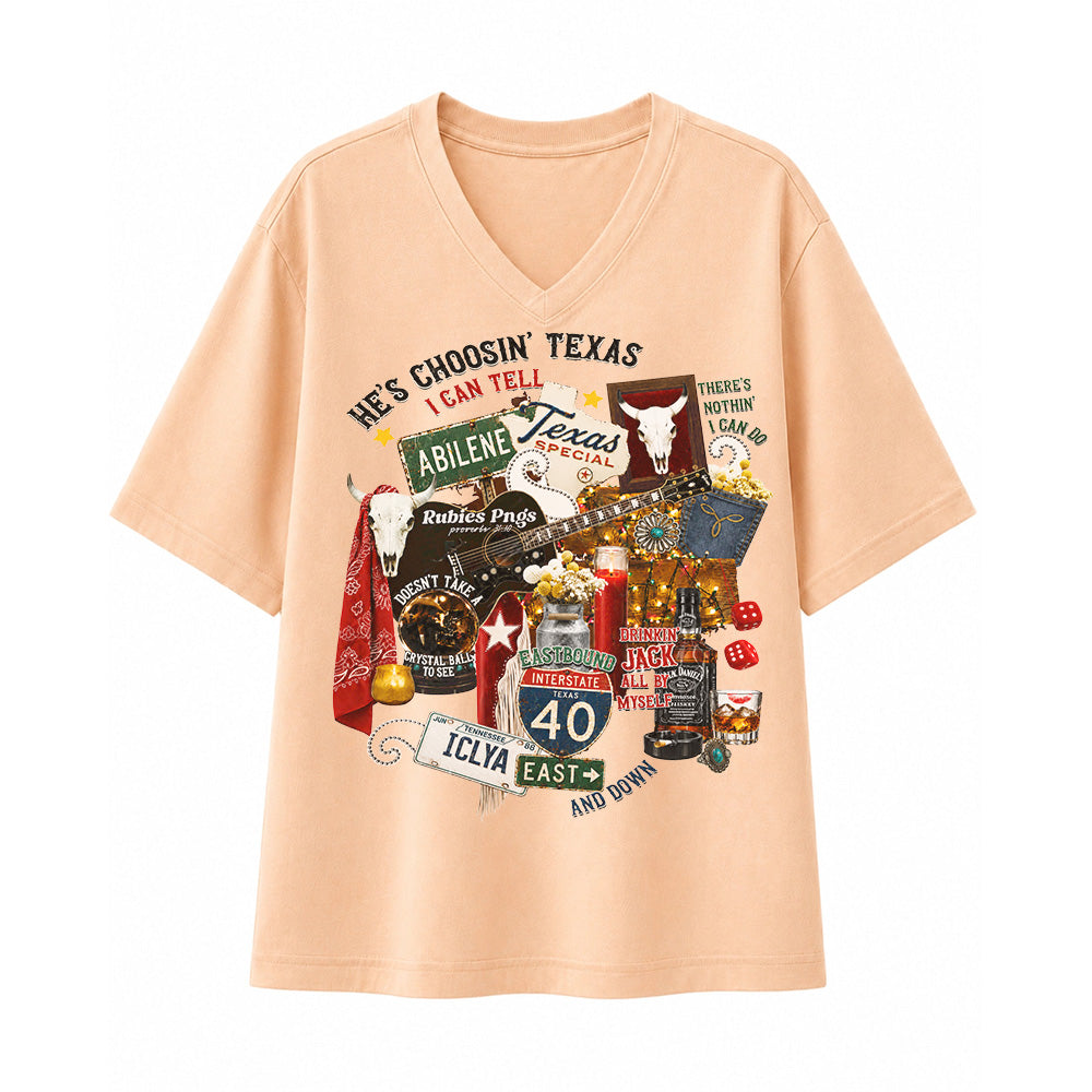 Choosin’ Texas Western Country Concert Cowgirl T-shirt