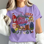"She's From Texas I Can Tell" Unisex Cuffed-sleeve Texas Residents T-shirt