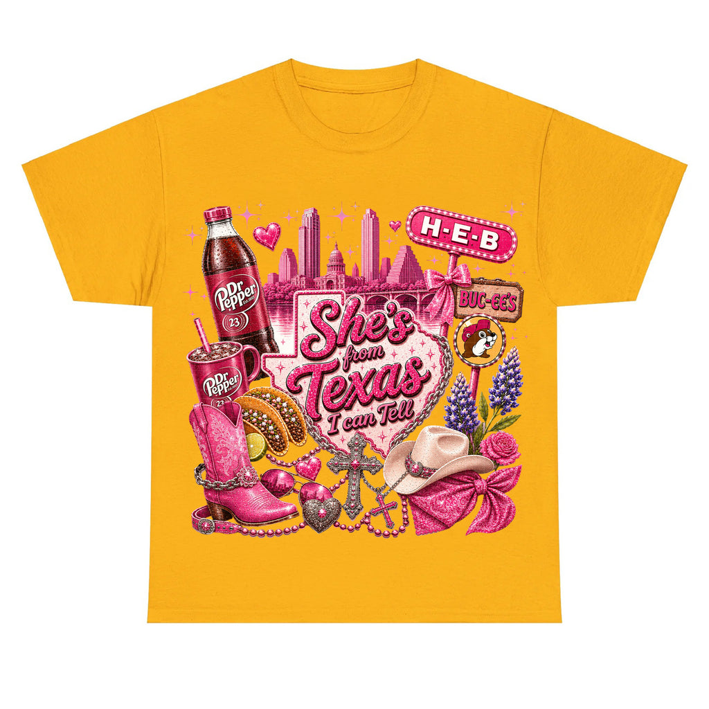 She's From Texas I Can Tell Tee Southern State Pride Gift