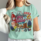 "She's From Texas I Can Tell" Unisex Cuffed-sleeve Texas Residents T-shirt